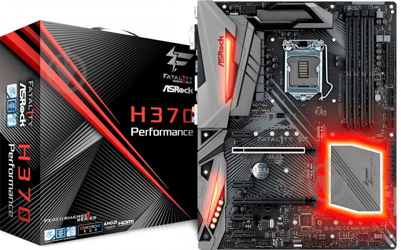 Материнская плата ASRock H370_PERFORMANCE (Socket 1151, Intel H370, ATX) - фото 1 Материнская плата ASRock H370_PERFORMANCE (Socket 1151, Intel H370, ATX) - фото 1