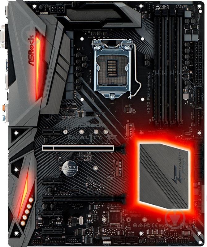 Материнская плата ASRock H370_PERFORMANCE (Socket 1151, Intel H370, ATX) - фото 2 Материнская плата ASRock H370_PERFORMANCE (Socket 1151, Intel H370, ATX) - фото 2