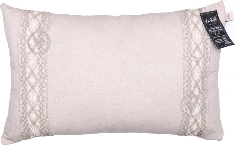 Подушка декоративная Шале Натюрель 33x55 см бежевый La Nuit - фото 1 Подушка декоративная Шале Натюрель 33x55 см бежевый La Nuit - фото 1