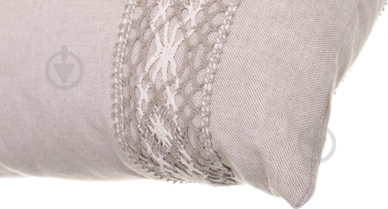 Подушка декоративная Шале Натюрель 33x55 см бежевый La Nuit - фото 4 Подушка декоративная Шале Натюрель 33x55 см бежевый La Nuit - фото 4