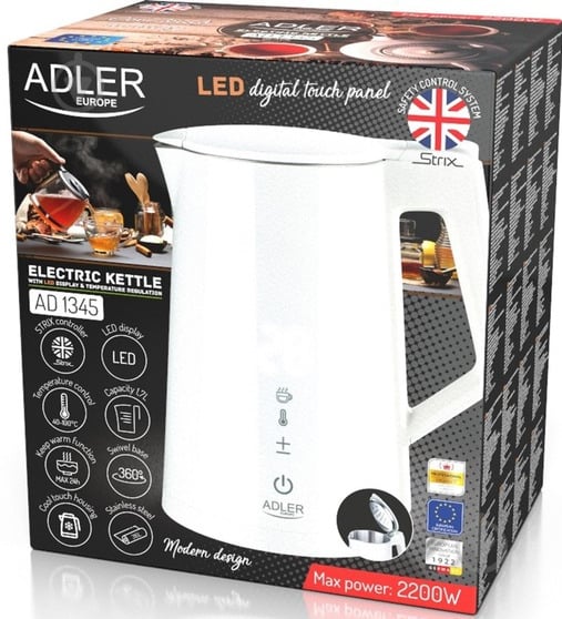 Електрочайник Adler AD1345W - фото 6 Електрочайник Adler AD1345W - фото 6