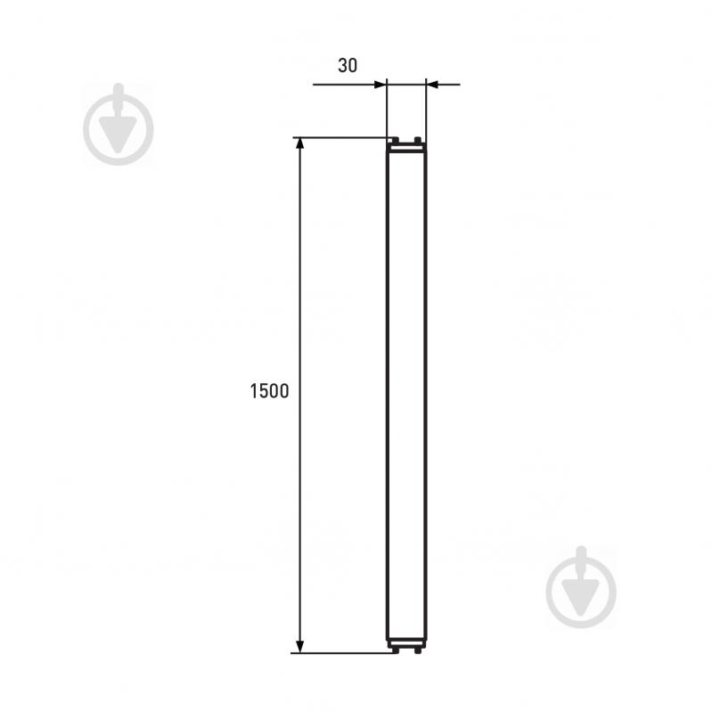 Лампа світлодіодна Eurolamp 24 Вт T8 матова G13 220 В 4000 К LED-T8-24W/4000(скло) - фото 2