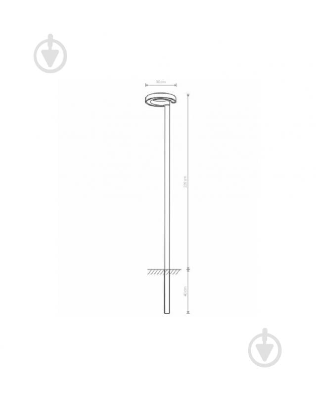 Фонарный столб Nowodvorski Pole 24 Вт IP54 графитовый 9185 - фото 3