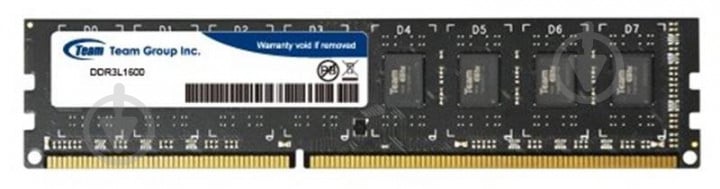 Оперативная память Team DDR3 SDRAM 8 GB (1x8GB) 1600 MHz (TED3L8G1600C1101) - фото 1