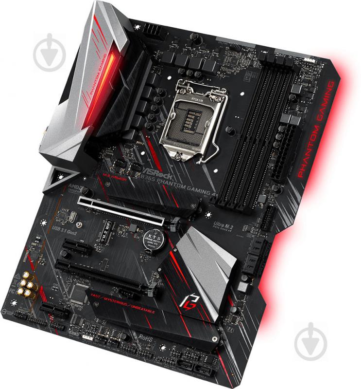 Материнская плата ASRock B365_PHANTOM_GAMING_4 (Socket 1151, Intel B365, mirco ATX) - фото 4