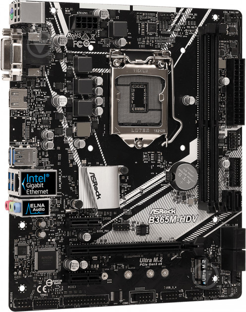 Материнська плата ASRock B365M-HDV (Socket 1151, Intel B365, mirco ATX) - фото 4