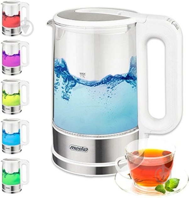 Електрочайник Mesko MS1301W - фото 8