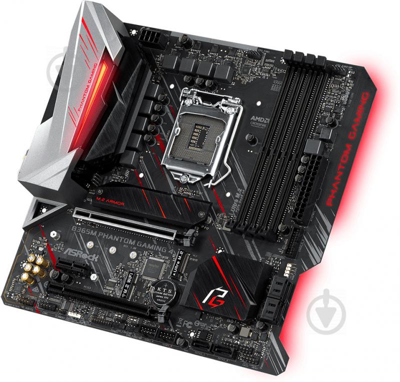 Материнська плата ASRock B365M_PHANTOM_GAMING_4 (Socket 1151, Intel B365, mirco ATX) - фото 3