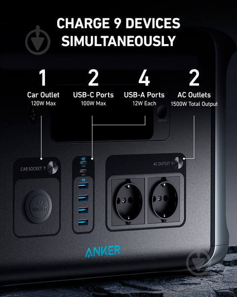 Зарядная станция Anker 757 PowerHouse (1229 Вт·год) - фото 10