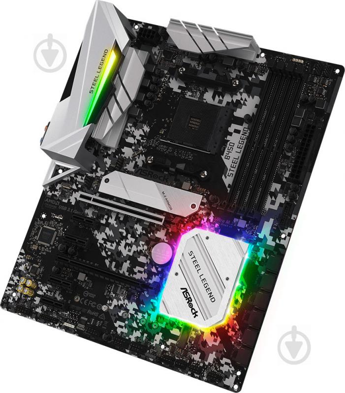 Материнская плата ASRock B450_STEEL_LEGEND (Socket AM4, AMD B450, ATX) - фото 3