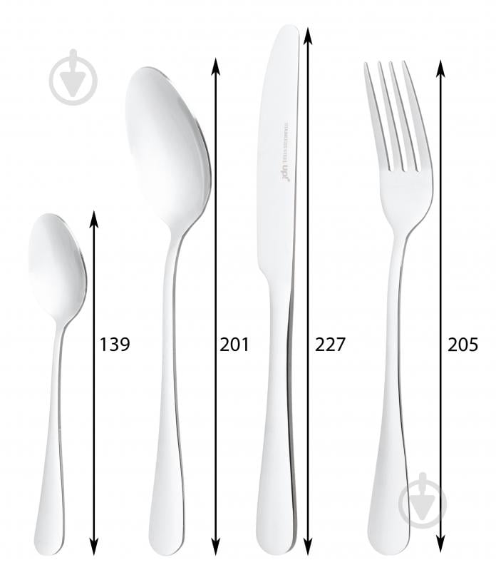 Набор столовых приборов Perfect Housewares Lucent на 6 персон - фото 2 Набор столовых приборов Perfect Housewares Lucent на 6 персон - фото 2