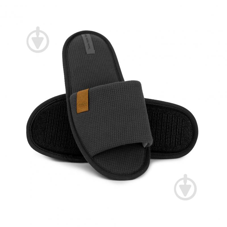 Тапки домашние Twins HS-VL вафельные 14189 р.44/45 графит - фото 2 Тапки домашние Twins HS-VL вафельные 14189 р.44/45 графит - фото 2