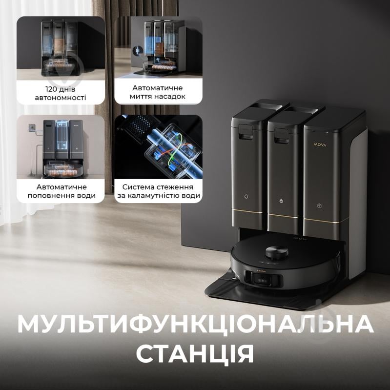 Робот-пылесос MOVA Z50 Ultra RLZ92CE black - фото 11