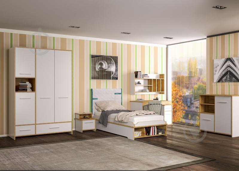 Комод Aqua Rodos Youngster-Yngcom2D платиновый белый/дуб небраска/дуб небраска - фото 2 Комод Aqua Rodos Youngster-Yngcom2D платиновый белый/дуб небраска/дуб небраска - фото 2