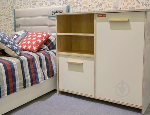 Комод Aqua Rodos Youngster-Yngcom2D платиновый белый/дуб небраска/дуб небраска - фото 3 Комод Aqua Rodos Youngster-Yngcom2D платиновый белый/дуб небраска/дуб небраска - фото 3