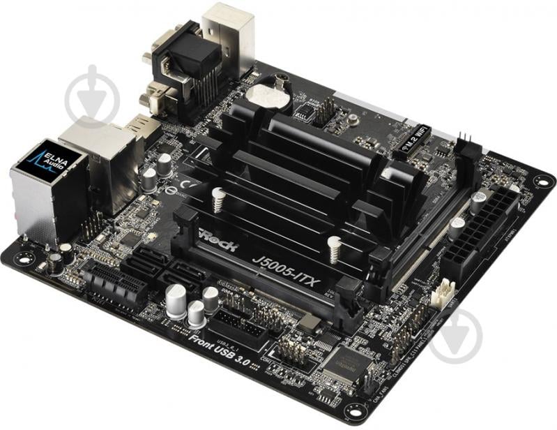 Материнская плата ASRock J5005-ITX (Integrated CPU, SoC, mini ITX) - фото 1
