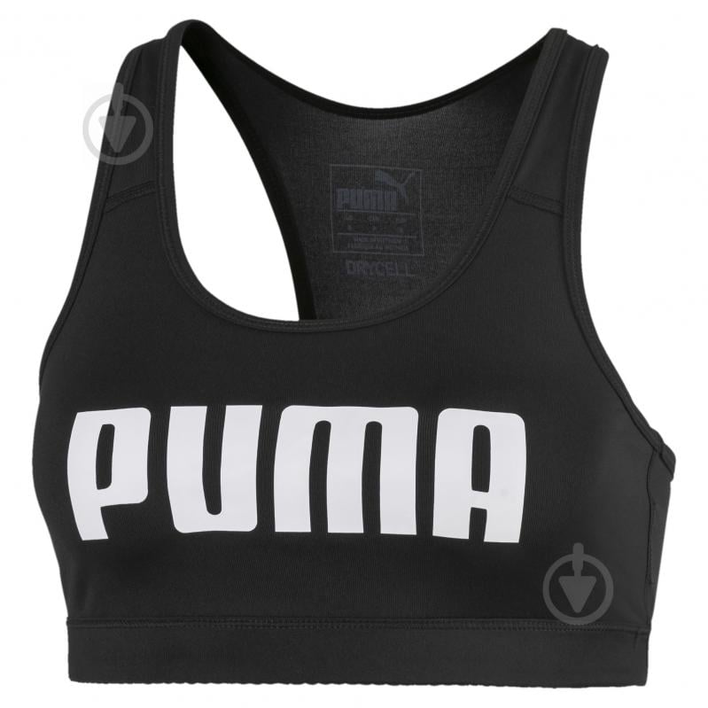 Бра Puma 4Keeps Bra M 51915801 р.M черныйбелый - фото 1