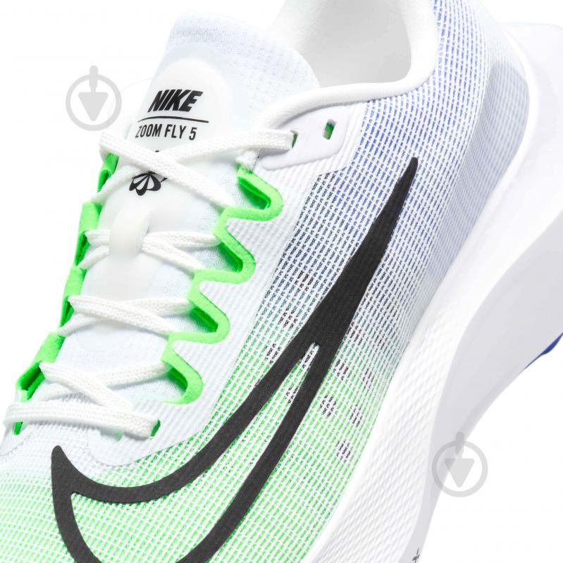 Кроссовки мужские Nike ZOOM FLY 5 DM8968-101 р.45 бело-зеленые - фото 8