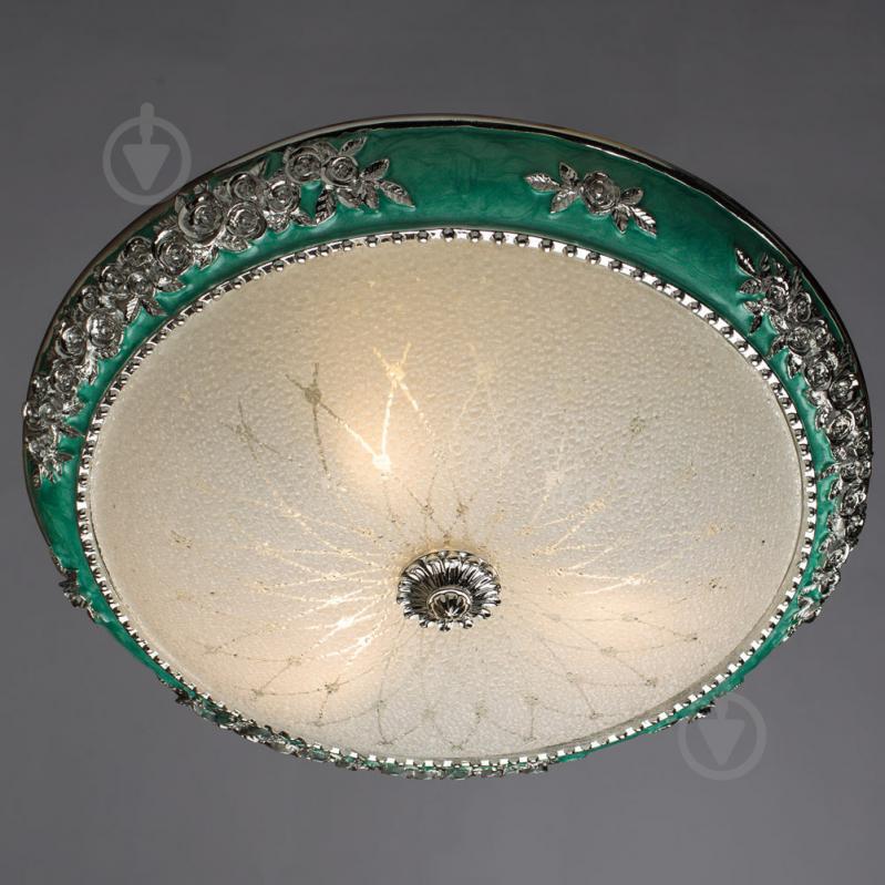 Люстра потолочная Arte Lamp Torta Lux A7134PL-3PR 3x60 Вт E27 зеленый - фото 2