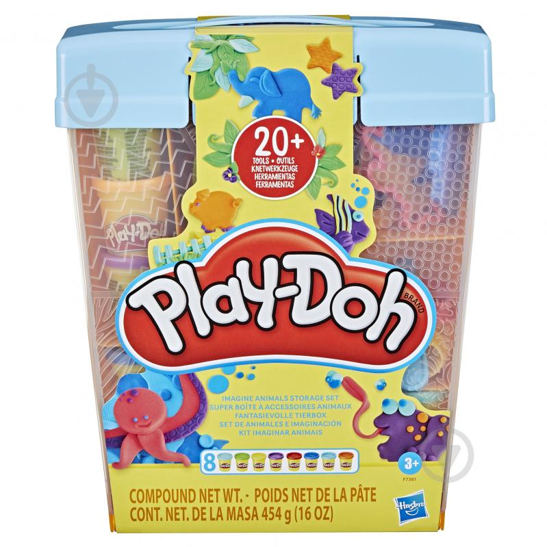 Набір для творчості Play-Doh з масою для ліплення Тварини F7381 - фото 3