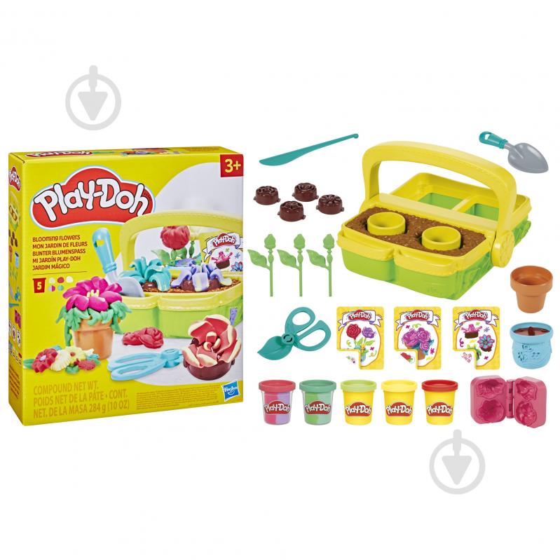 Набір для творчості Play-Doh з масою для ліплення Цвітучі Квіти G0492 - фото 4