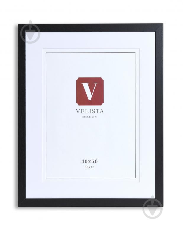 Фоторамка с паспарту Velista 24W-86888-8v 40х50/30х40 см черный - фото 1