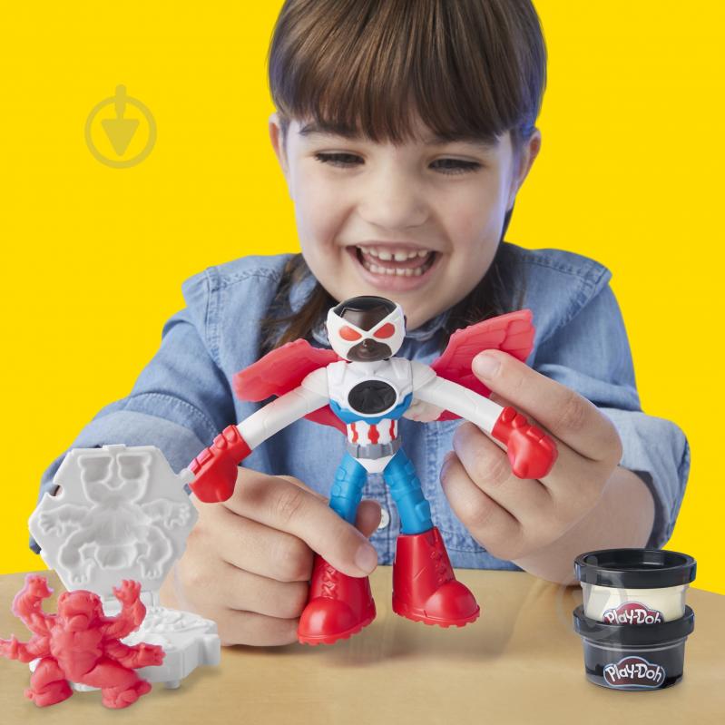 Набір для творчості Play-Doh із масою для ліплення Капітан Америка з мотоциклом G0555 - фото 6