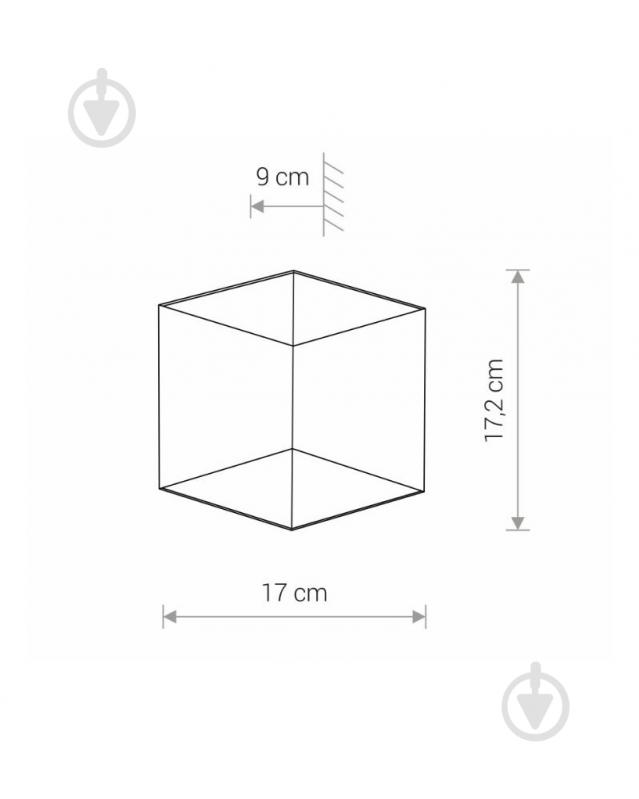 Світильник вуличний настінний Nowodvorski Triangles Led 5 Вт IP54 чорний 8142 - фото 2