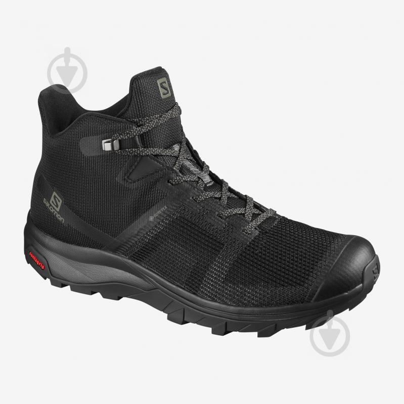 Ботинки Salomon OUTline Prism mid GTX L41120000 р.43 1/3 черный - фото 1