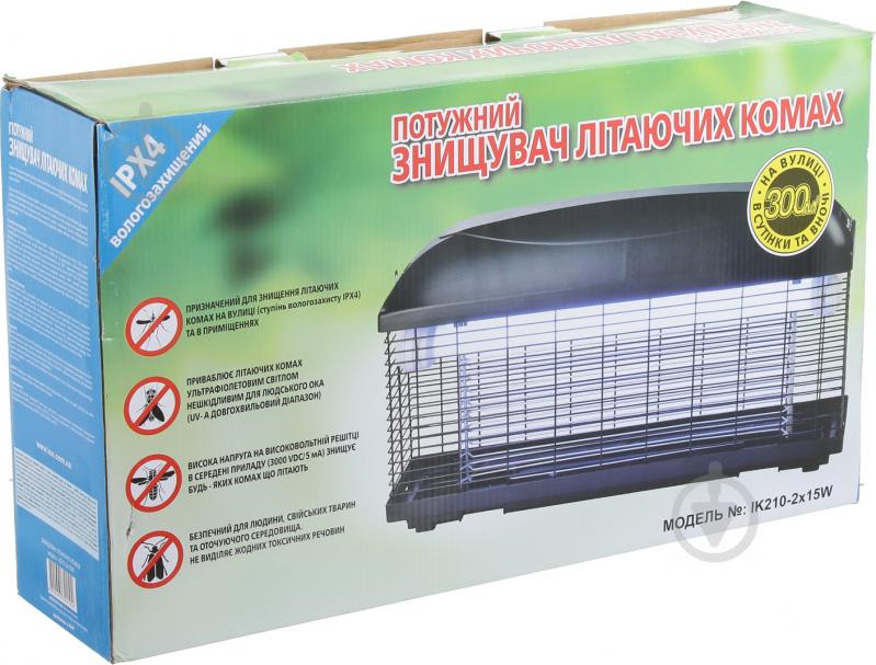 Уличный уничтожитель насекомых Ізотронік IK210-2x15W - фото 5