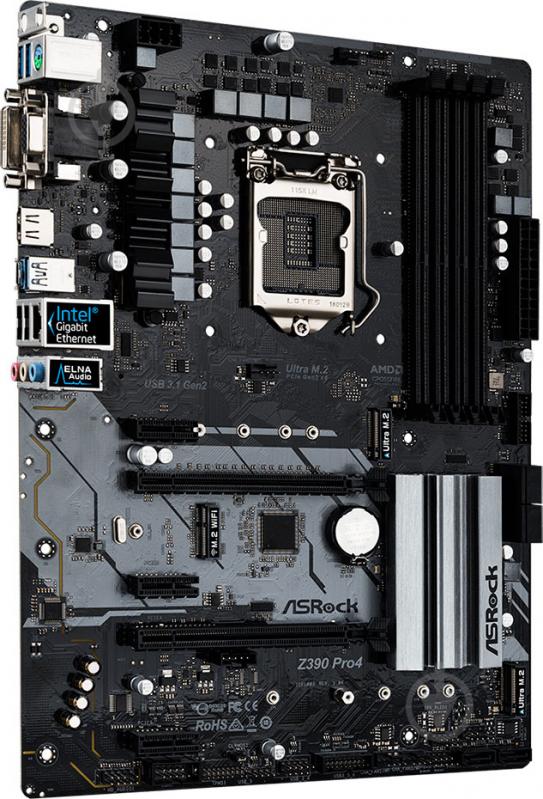 Материнська плата ASRock Z390 PRO4 (Socket 1151, Intel Z390, ATX) - фото 4