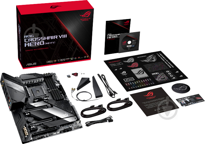 Материнская плата Asus ROG CROSSHAIR VIII HERO (Socket AM4, AMD X570, ATX) - фото 12