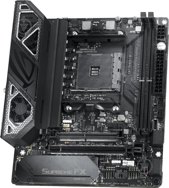 Материнская плата Asus CROSSHAIR_VIII_IMPACT (Socket AM4, AMD X570, mini DTX) - фото 3