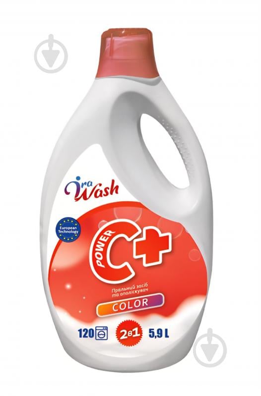 Гель для стирки для машинной и ручной стирки Ira Wash C+ Color Power 5,9 л 1 шт. - фото 1