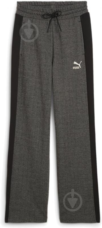 Брюки Puma T7 HIGH WAIST TRACK PANTS 62679801 р. L серый - фото 1