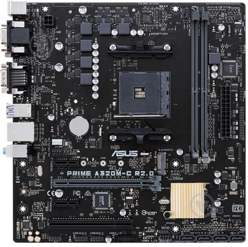 Материнська плата Asus PRIME_A320M-R-SI (Socket AM4, AMD A320, mirco ATX) - фото 3