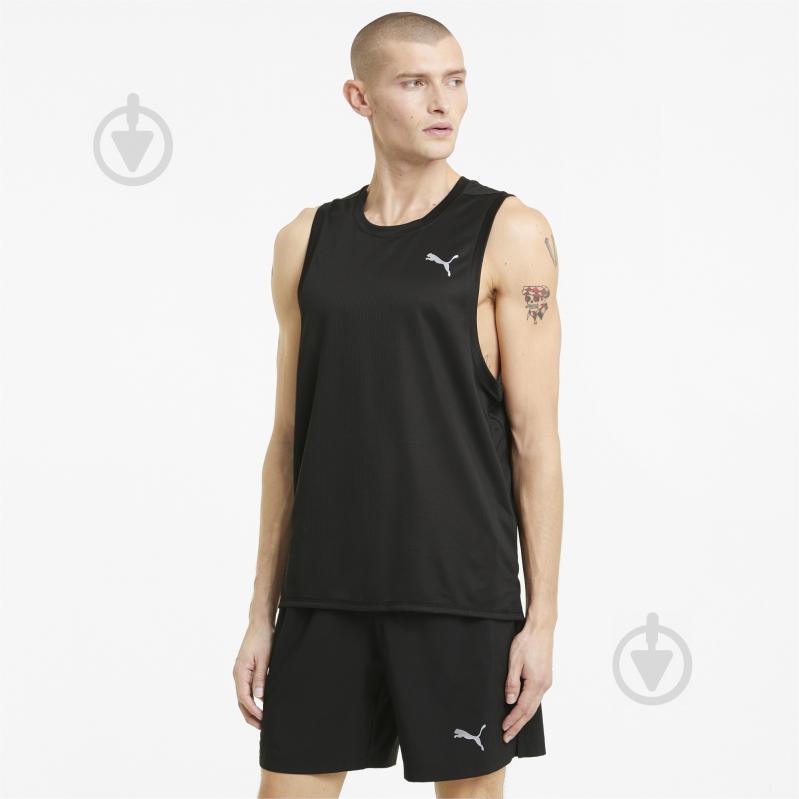 Майка Puma RUN FAV SINGLET 52020701 р.S черный - фото 1