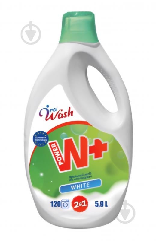 Гель для стирки для машинной и ручной стирки Ira Wash W+ White 5,9 л 1 шт. - фото 1 Гель для стирки для машинной и ручной стирки Ira Wash W+ White 5,9 л 1 шт. - фото 1