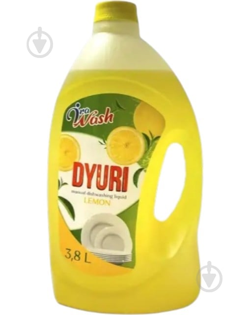 Засіб для миття посуду для ручного миття посуду Ira Wash DYURI Professional Lemon 3,8 л - фото 1 Засіб для миття посуду для ручного миття посуду Ira Wash DYURI Professional Lemon 3,8 л - фото 1