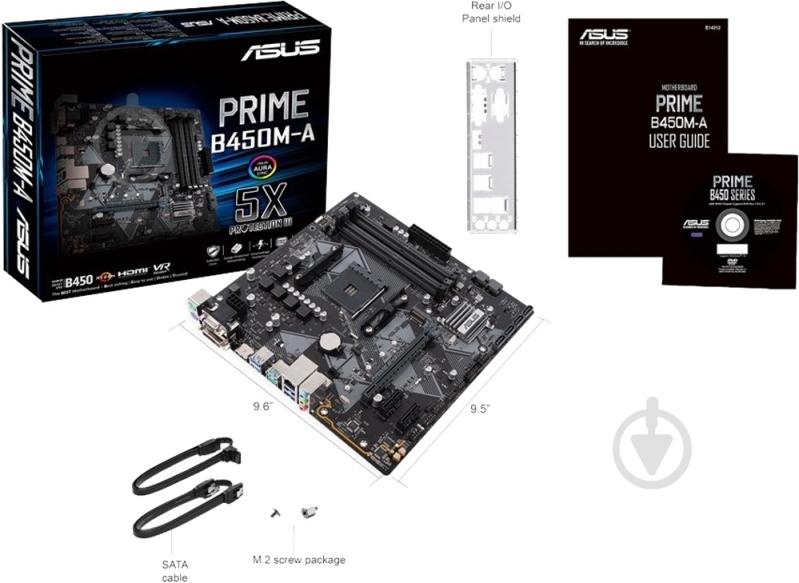 Материнская плата Asus PRIME_B450M-A (Socket AM4, AMD B450, mirco ATX) - фото 5