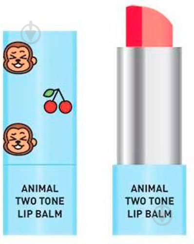 Бальзам для губ Skin79 Animal Two-Tone Lip Balm Cherry Monkey 3,8 г - фото 1