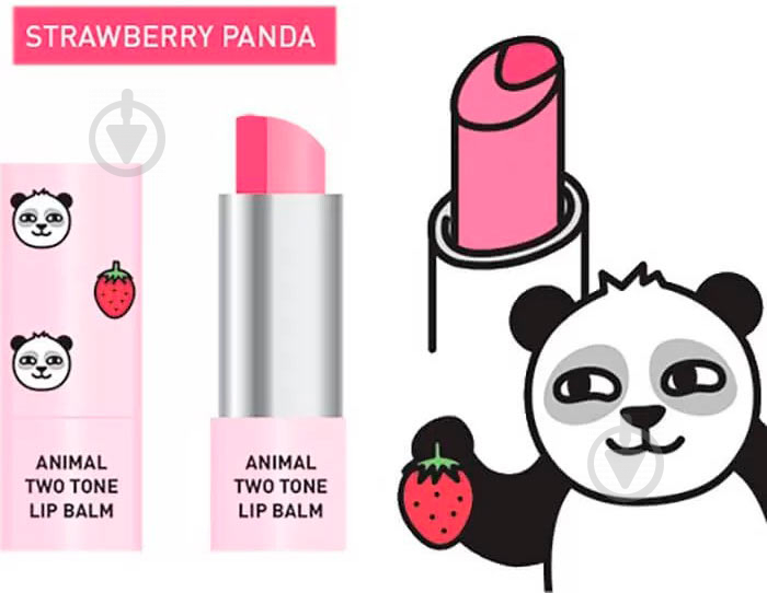 Бальзам для губ Skin79 Animal Two-Tone Lip Balm Strawberry Panda 3,8 г - фото 2