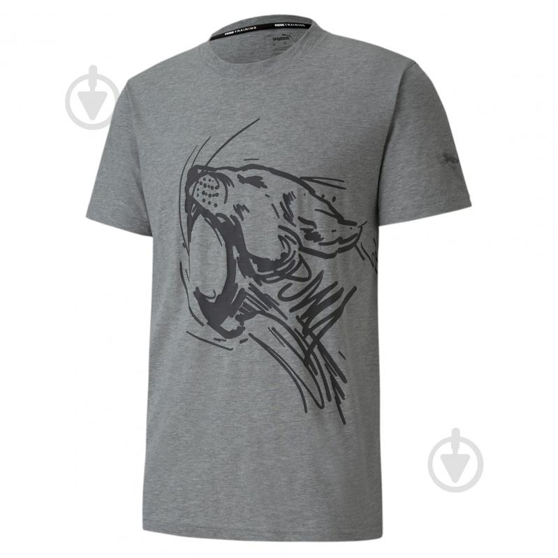 Футболка Puma Performance Graphic SS Tee 51944902 S серый - фото 2
