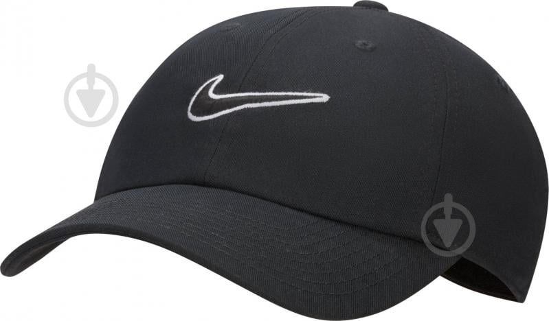 Кепка Nike U NK CLUB CAP U CB SWSH L FB5369-010 S-M черный - фото 1