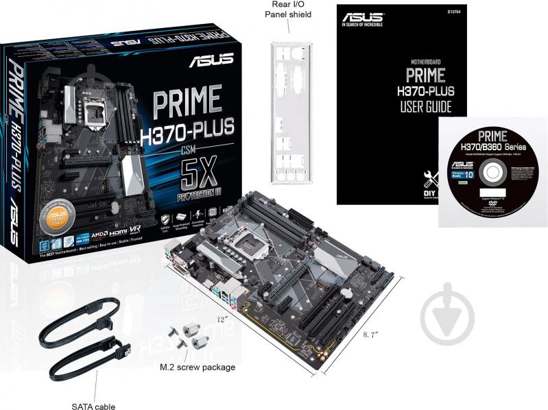 Материнская плата Asus PRIME H370-PLUS (Socket 1151, Intel H370, ATX) - фото 7
