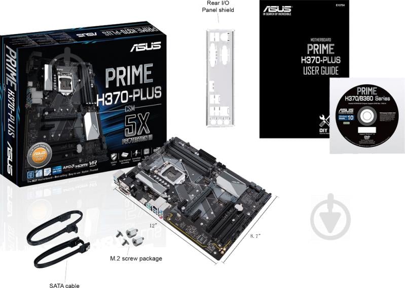 Материнская плата Asus PRIME_H370-PLUS/CSM (Socket 1151, Intel H370, ATX) - фото 6