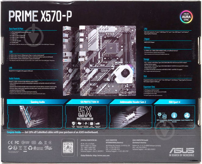 Материнська плата Asus PRIME X570-P (Socket AM4, AMD X570, ATX) - фото 24