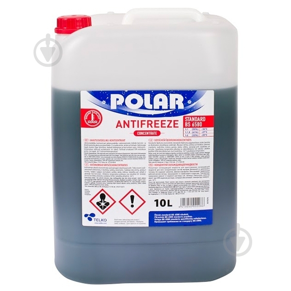 Антифриз Polar Concentrate Standart BS6580 від -35 до +108 10 л зелений - фото 1