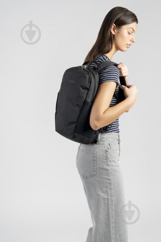 Рюкзак Pacsafe "антикрадій" V 12 л Tech Backpack чорний - фото 9