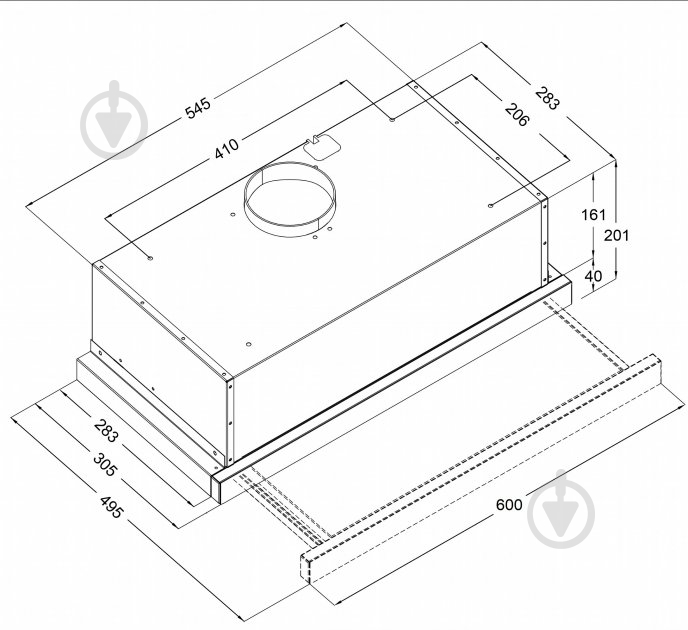 Вытяжка Borgio TLF (TR) 60 Inox - фото 6 Вытяжка Borgio TLF (TR) 60 Inox - фото 6